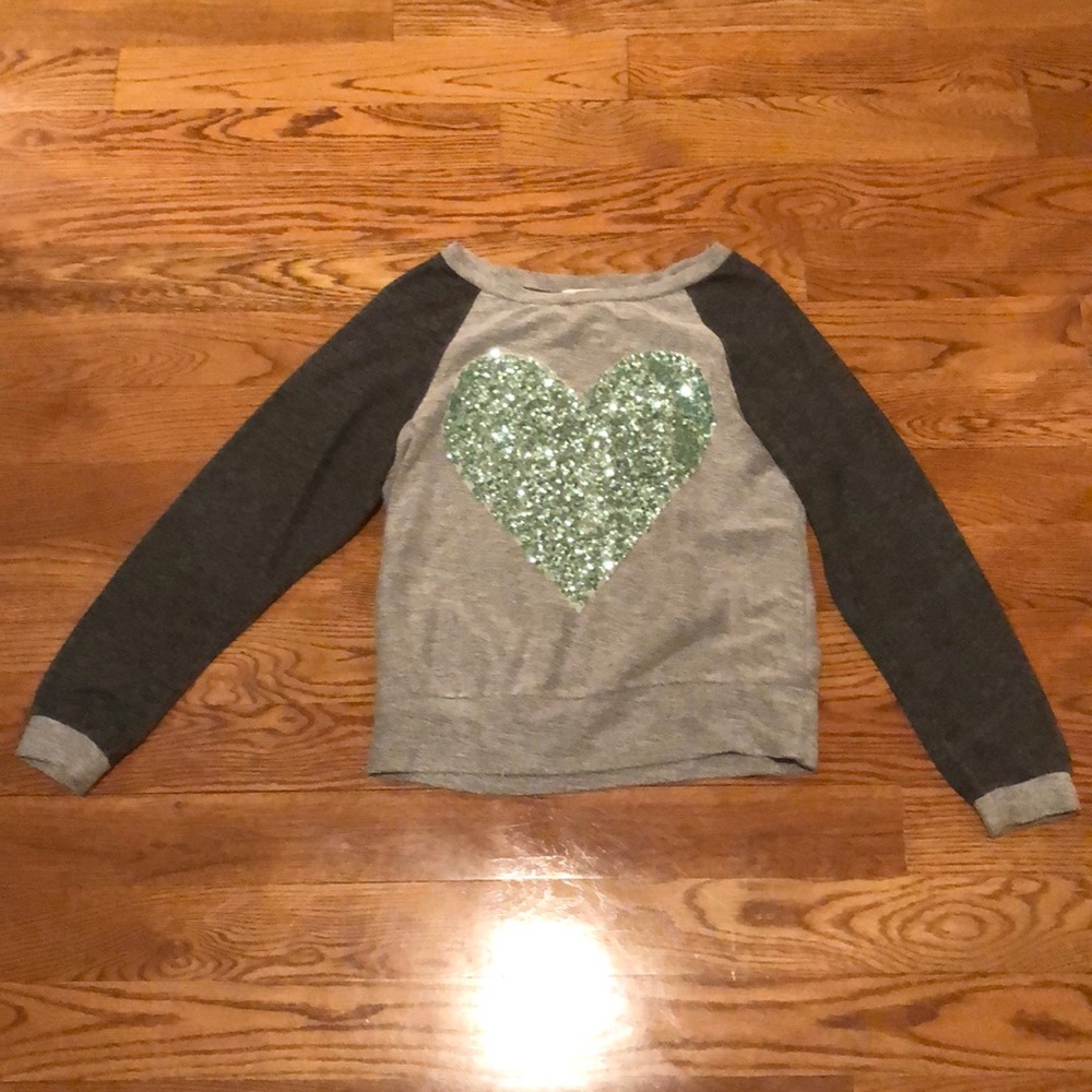 Youth Medium Grey Long Sleeve Tee